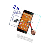 2X For Sony Xperia Z4 Mini Premium Ballistic Tempered Glass Screen Protector