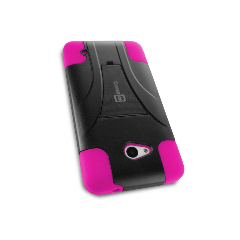 For Microsoft Lumia 640 Case Hybrid Dual Hard Skin Phone Cover Pink Black