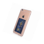 For Iphone 6 6S Plus Clear Credit Card Slot Holder Cover Tpu Rubber Case
