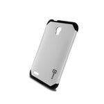 For Alcatel One Touch Conquest Case White Black Slim Rugged Armor Phone Cover