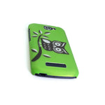 Coveron For Alcatel One Touch Fierce 2 Pop Icon Case Green Owl Hard Cover