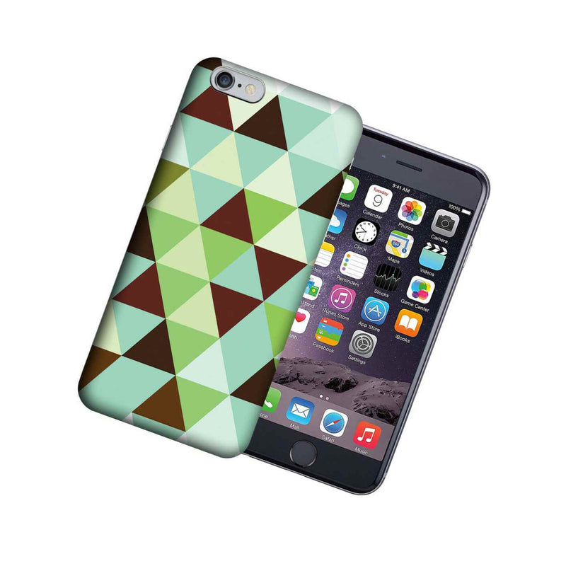Mundaze Apple Iphone 6 Plus Design Case Mint Chocolate Checkered Cover