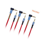 3X 3 5Mm Auxiliary Stereo Audio Jack To Jack Cable 90 Degree Right Angle