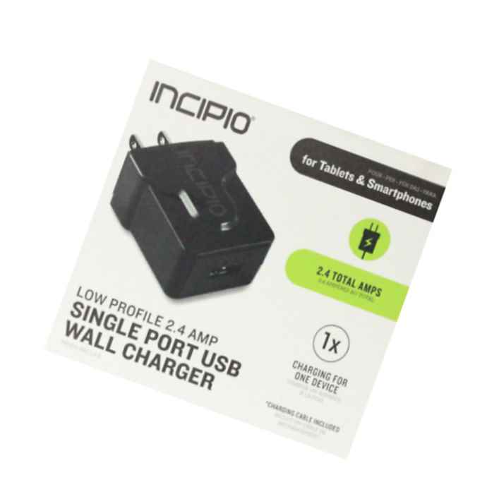 Incipio Single Usb Port Wall Charger 2 4Amp With Micro Usb Cable Universal Oem
