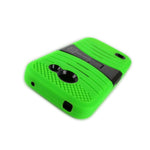 Coveron For Huawei At T Tribute Fusion 3 Case Kickstand Cover Neon Green