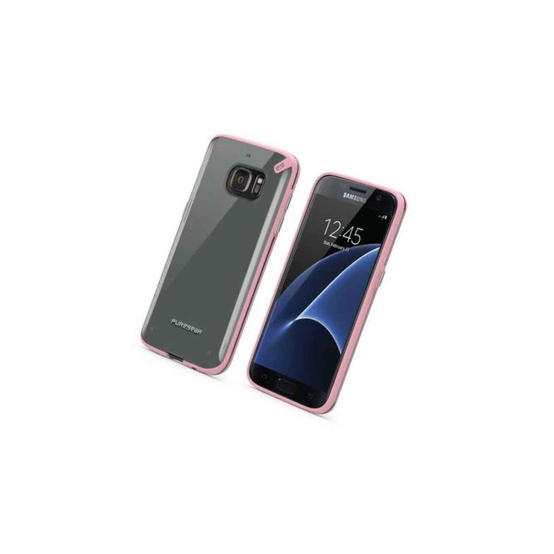 Puregear Slim Shell Samsung Galaxy S7 Snap On Slim Protective Case Pink