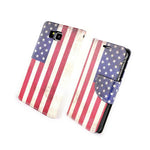 Coveron For Samsung Galaxy Alpha Case Wallet Pouch Folio Cover American Flag
