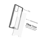 Clear Black Trim Hybrid Slim Cover Phone Case For Samsung Galaxy Note 20