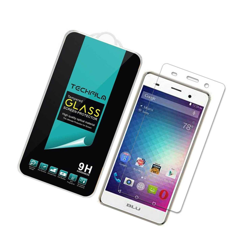 Techfilm Tempered Glass Screen Protector Saver Shield For Blu Advance 5 0 Hd
