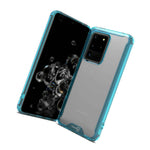 Clear Blue Trim Hybrid Clear Cover Slim Phone Case For Samsung Galaxy S20 Ultra