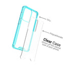 Clear Blue Trim Hybrid Clear Cover Slim Phone Case For Samsung Galaxy S20 Ultra