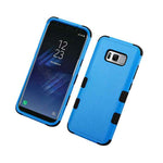 For Samsung Galaxy S8 Plus Hybrid Armor High Impact Phone Case Blue Black