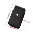 For Lg V60 Thinq 5G 6 8 Black Leather Vertical Holster Pouch Belt Clip Case