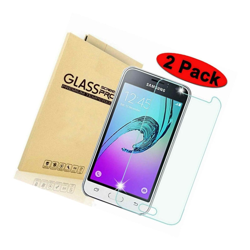 2 Pack Premium Tempered Glass Screen Protector For Samsung Galaxy J1 2016