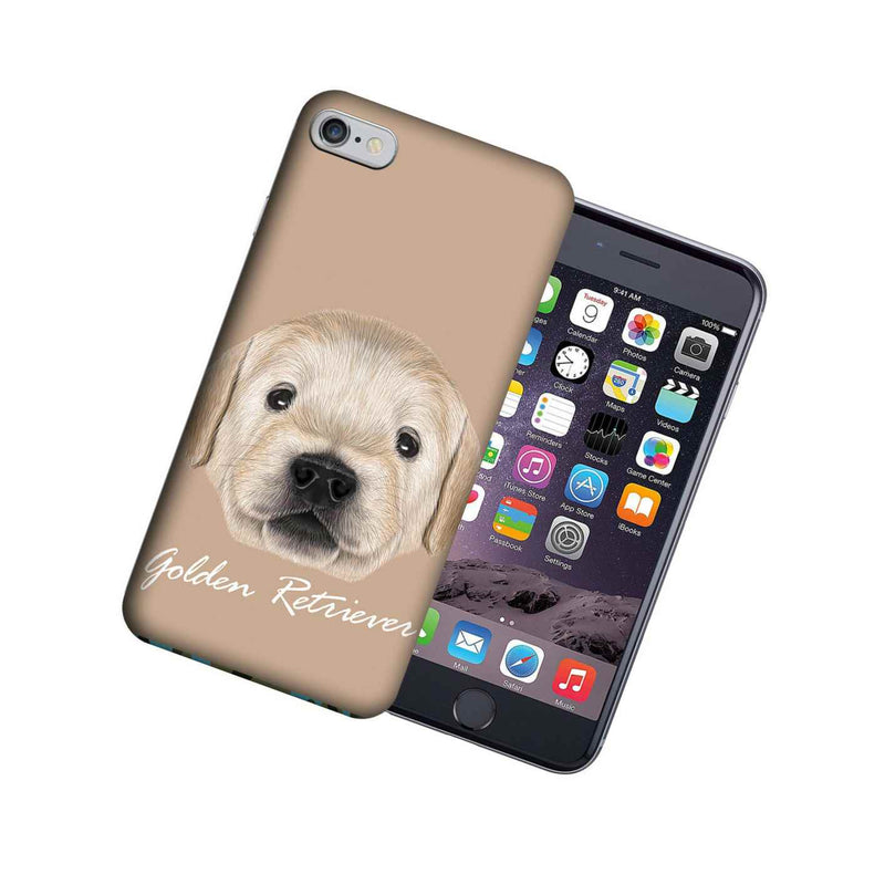 Mundaze Apple Iphone 6 Design Case Golden Retriever Puppy Realistic Art Cover