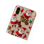 For Iphone X Xs Clear Tpu Rubber Ultra Thin Case Cover Santa Claus Christmas