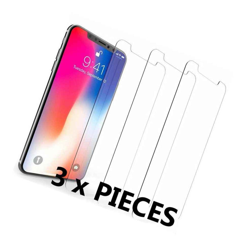 3 Pieces Tempered Glass Clear Screen Protector Film Guard Iphone X Iphone Xs