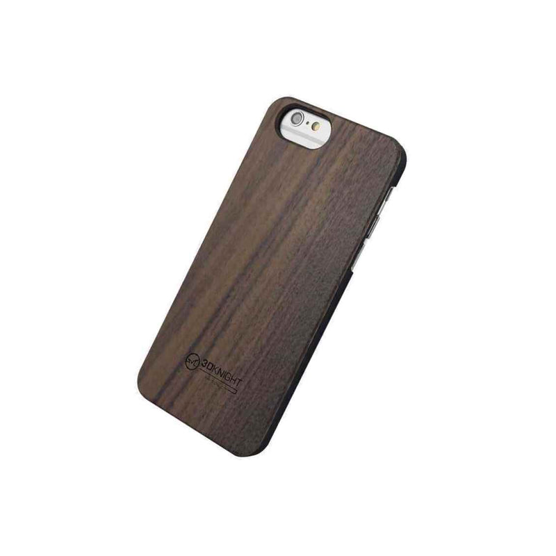 For Iphone 6 6S Hard Protector Skin Case Cover Real Bamboo Wood Walnut Brown