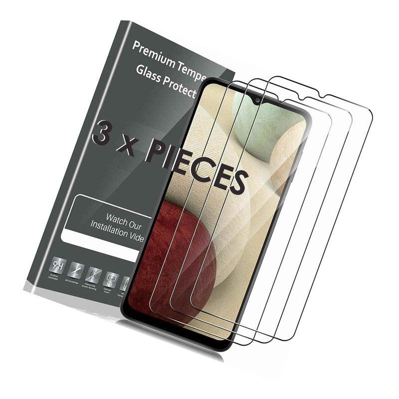3 X Pieces Tempered Glass 2 5D Screen Protector Film For Samsung Galaxy A12