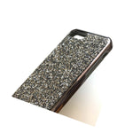 For Iphone 7 8 Plus Hard Hybrid Armor Case Cover Black Crystal Diamond Studs