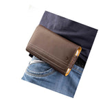 For Samsung Galaxy S20 Ultra 5G Brown Pu Leather Pouch Belt Clip Holster Case
