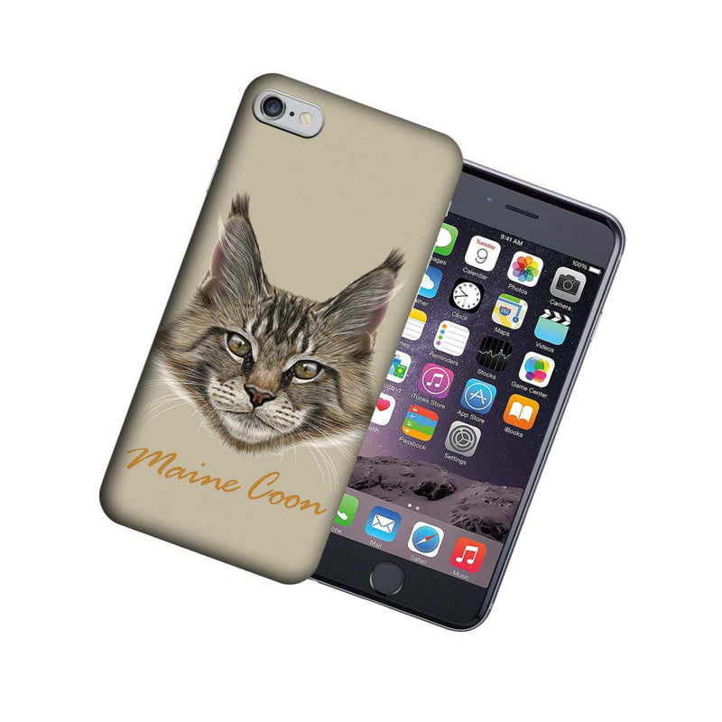 Mundaze Apple Iphone 6 Plus Design Case Maine Coon Cat Realistic Art Cover