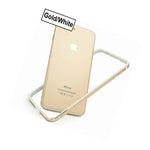 Iphone Se 2Nd Gen 2020 Gold White Aluminum Metal Rubber Bumper Frame Case