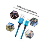 3 3Ft Usb Data Cable Fast Charging 1M Nylon Braided Cable For Iphone