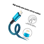 3 3Ft Usb Data Cable Fast Charging 1M Nylon Braided Cable For Iphone