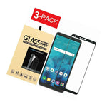 3 Pack Full Coverage Tempered Glass Screen Protector For Lg Stylo 4 2018
