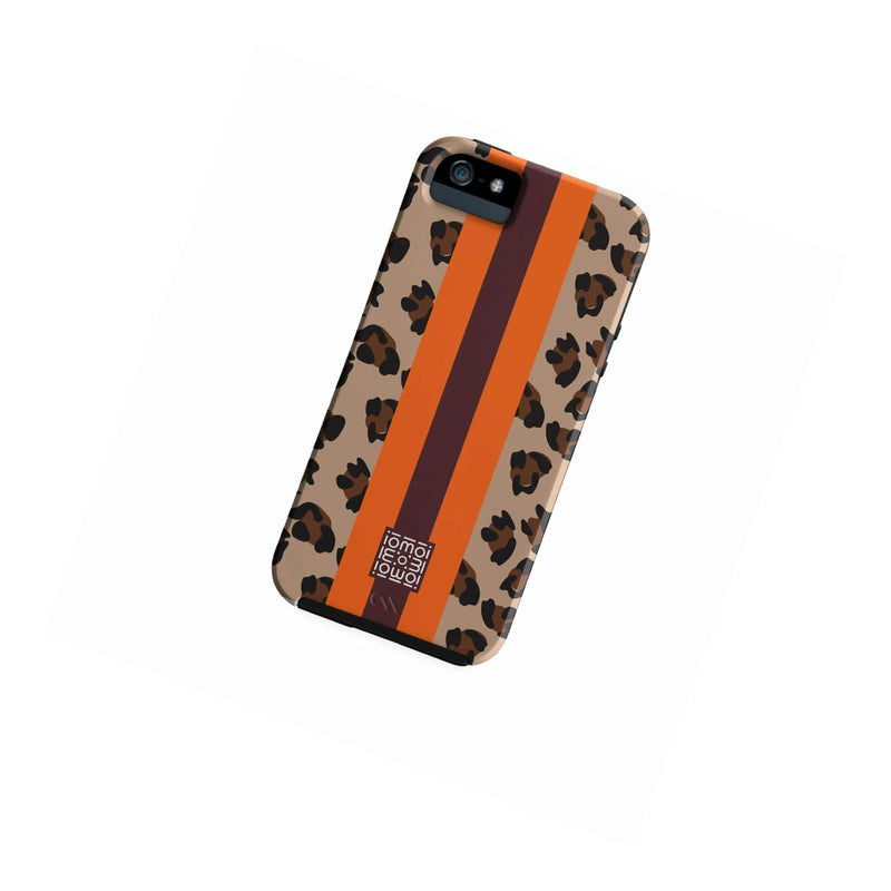 Case Mate Iomoi Designer Print Phone Case Iphone 5 S Cheetah Stripe Orange Brown
