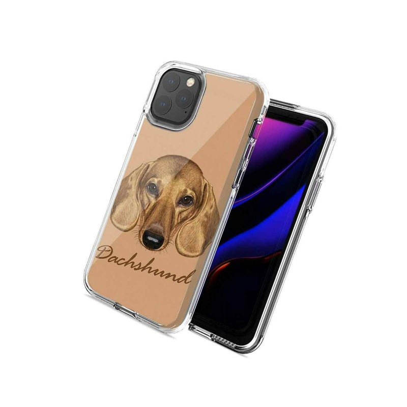 For Apple Iphone 12 Mini Dachshund Design Double Layer Phone Case Cover