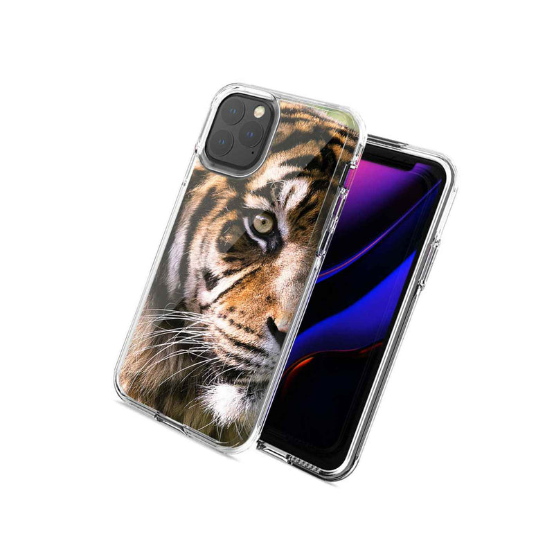 For Apple Iphone 12 Pro Max Tiger Face 2 Design Double Layer Phone Case