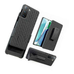 For Samsung Galaxy S21 5G Hard Holster Kickstand Case Cover Belt Clip Black