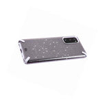 For Samsung Galaxy A51 4G Hard Hybrid Armor Purple Clear Case Sparkle Glitter