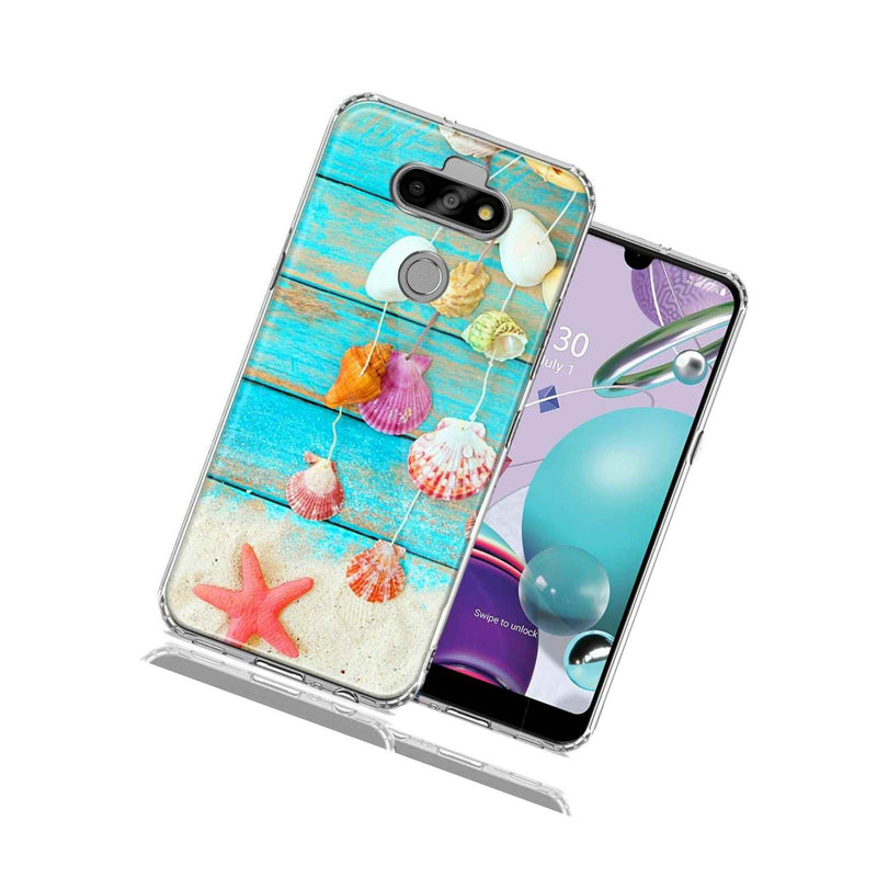 For Lg Aristo 5 K31 Fortune 3 Seashell Wind Chimes Double Layer Phone Case