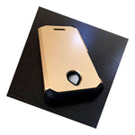 Alcatel Dawn 5027 Ideal 4060A Streak Hybrid Hard Tpu Rubber Case Gold Black