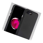 Iphone 7 8 Plus Hybrid Hard Rubber Non Slip Armor Skin Case Cover In Black