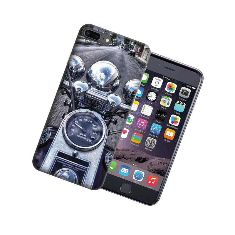 For Apple Iphone 7 Plus 8 Plus Motorcycle Chopper Design Tpu Gel Case Cover