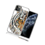 For Apple Iphone 11 Pro Max Mosaic Tiger Face Design Double Layer Phone Case