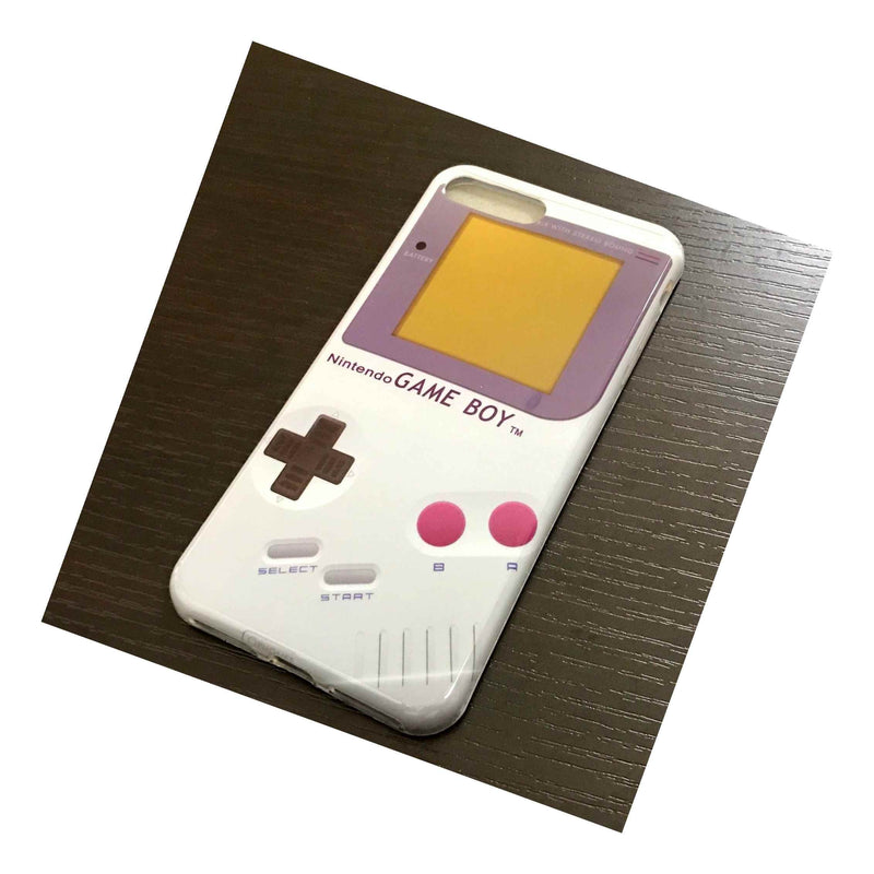 Iphone 7 8 Plus Hard Tpu Rubber Gummy Skin Case Cover Gray Gameboy Player