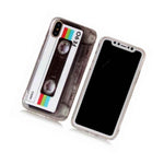 For Iphone Xs Max 6 5 Tpu Rubber Silicone Slim Fit Case Cover Cassette Tape