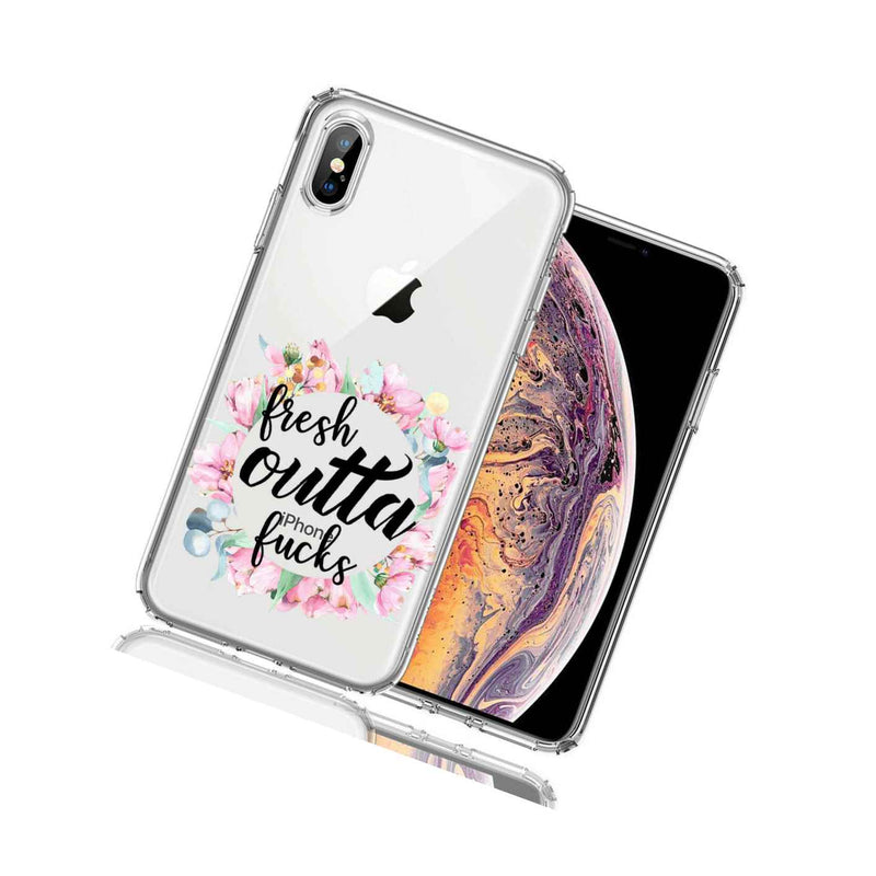 For Apple Iphone Xs Max Fresh Outta Fs Design Double Layer Phone Case Cover