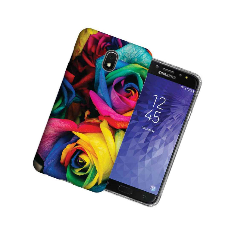 For Galaxy J7 J737 Crown Refine Aura Colorful Roses Slim Phone Case