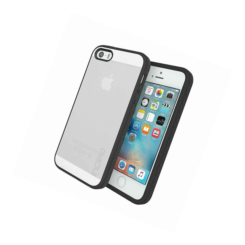Incipio Octane Hard Snap Cover Case For Iphone 5 5S Iphone Se Frost Clear Black