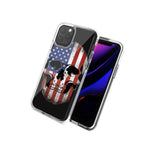 For Apple Iphone 12 Pro 12 Us Flag Skull Double Layer Phone Case Cover