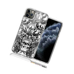 For Apple Iphone 12 Mini Viking Skull Design Double Layer Phone Case Cover