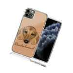 For Apple Iphone 12 Pro 12 Dachshund Design Double Layer Phone Case Cover