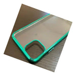 For Iphone 11 Pro Max 6 5 Soft Tpu Rubber Case Cover Green Clear Plating