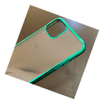 For Iphone 11 Pro Max 6 5 Soft Tpu Rubber Case Cover Green Clear Plating